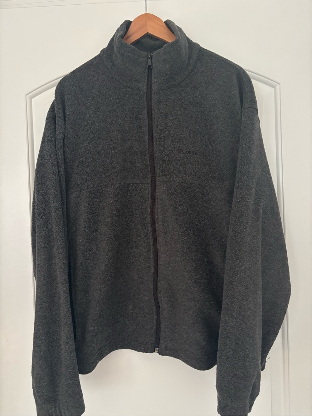 Columbia Steens Mountain Full Zip Fleece Jacket - Charcoal Gray Men's XL